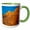 Green/White, variant on 3drose, Usa, Utah, Moab, Sandstone, 11oz Two-tone Black Mug