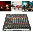thumbnail image 2 of Professional Audio Mixer Sound Board Console Desk System Interface 8 Channel Digital USB Bluetooth MP3 Computer Input 48V Phantom Power Stereo DJ Studio FX, 2 of 9