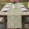 thumbnail image 5 of Table Runners 70 Inches Long Dress Scarves, Rustic Floral Farmhouse Coffee/Dining/Kitchen Table Decor, Holiday Table Runner, Sage Green Farmhouse Wildflowers Vintage 13x70 Inch, 5 of 8