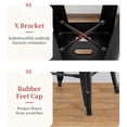 thumbnail image 5 of FDW Industrial of 4 Bar Outdoor Bar Stool Set of 4 Count Stools Counter Height, Black, 5 of 5