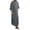 Grey, variant on Thobe for Men Kaftan Casual Long Sleeve Robe for Men Arabic Thobe with Pockets Mens Muslim Clothing Orange Thobe for Men