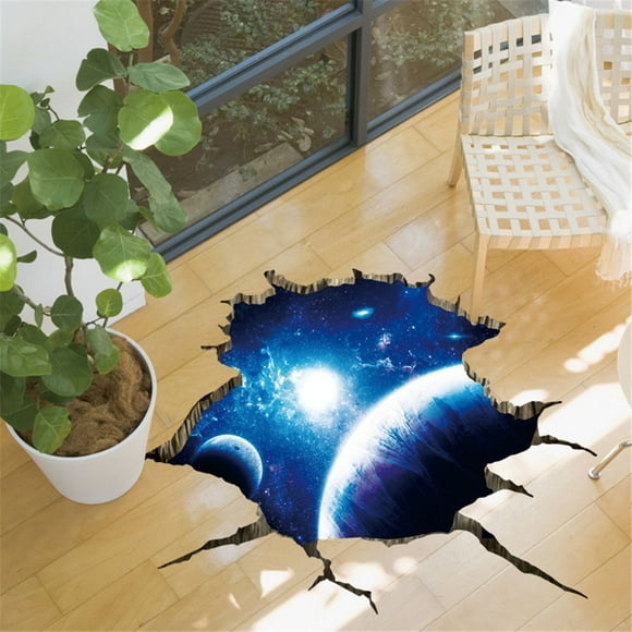 3D Night Starry Sky Planet Wallpaper Self Adhesive Mural sky wall tattoo Decal Art Wall Sticker Living Room Decor