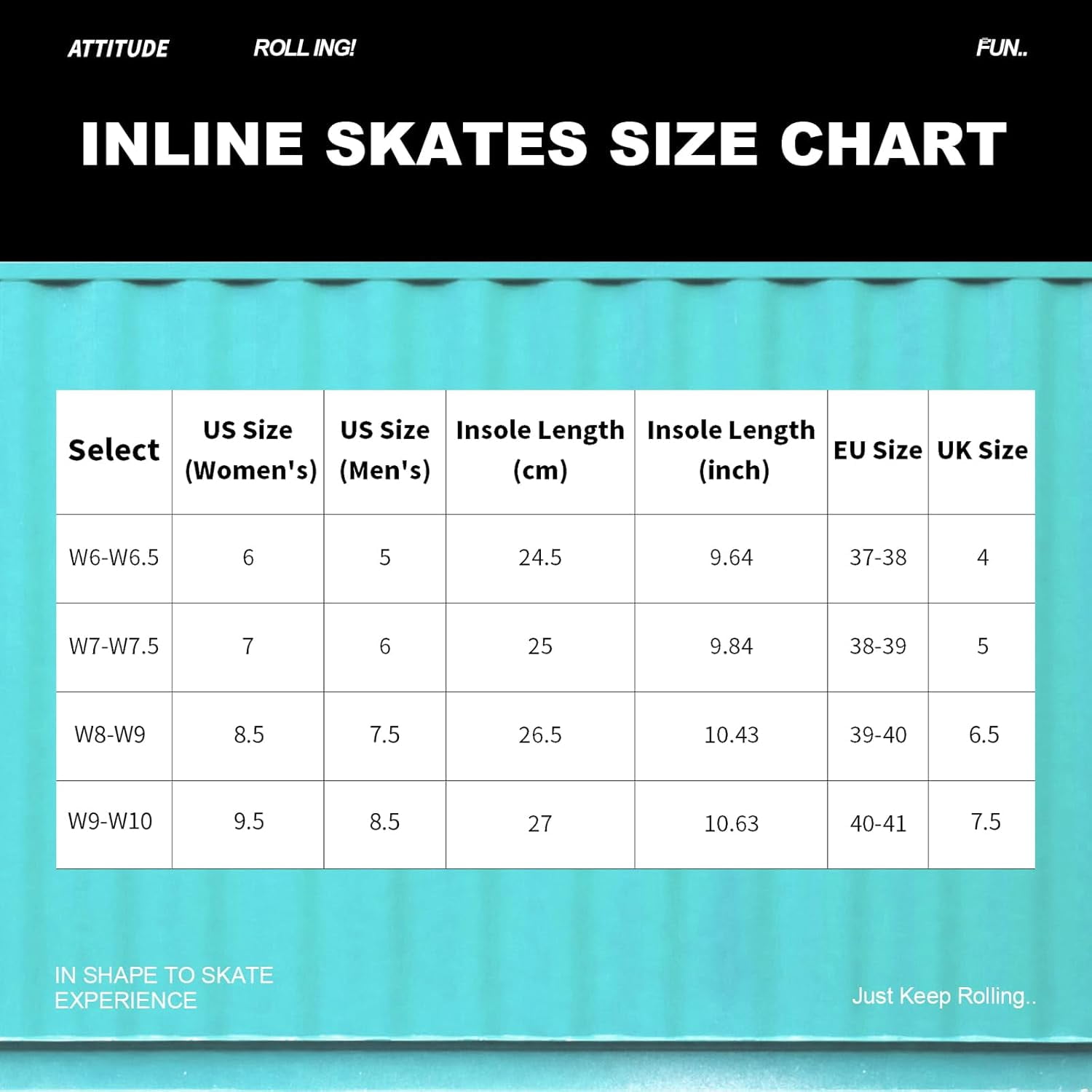 Inline Skates for Women Girls - Adult Inline Skates for Outdoor and Indoor, with Durable Outer Shell and Ankle Support, ABEC-7 Bearings, Solid and Comfortable