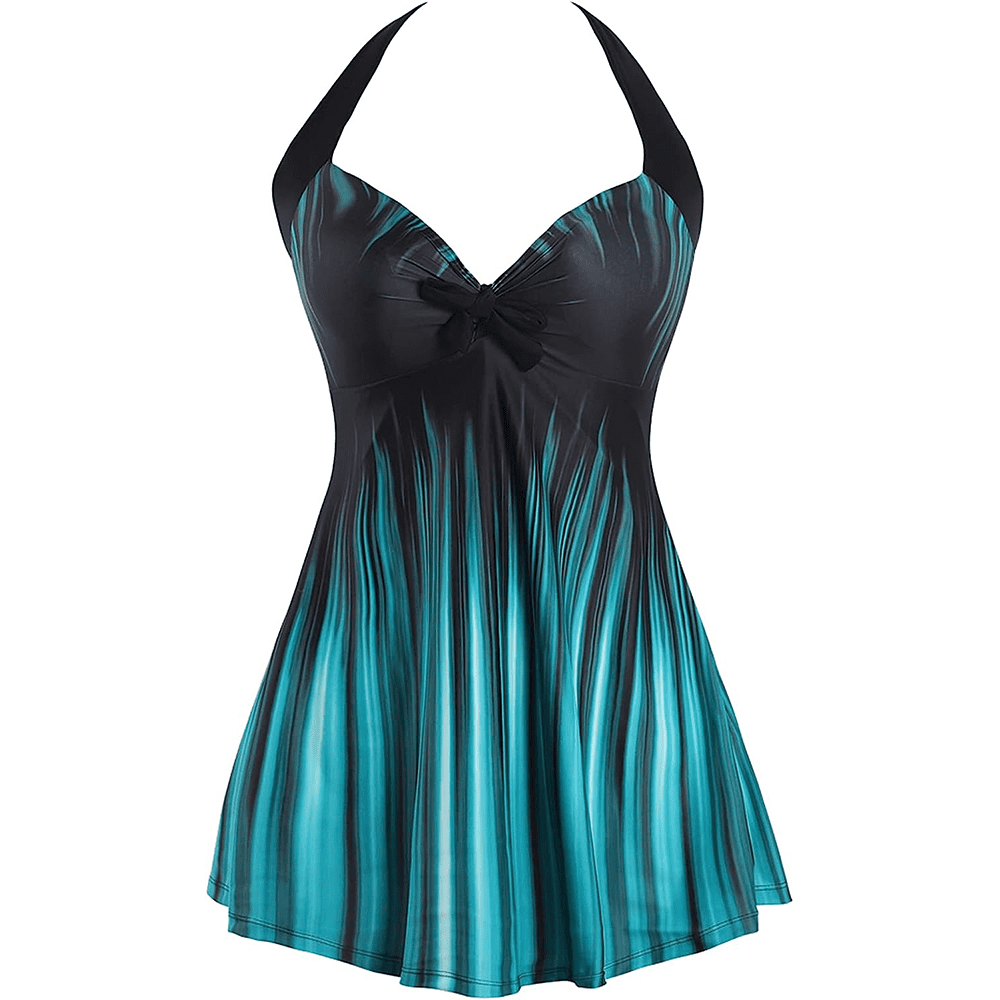 Tempt Me Women One Piece Swim Dress 2025 Tummy Control Skirt Wrap