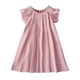 thumbnail image 1 of Odeerbi Vestido de Verano Con Plisado Vestido de Manga de Volantes Vestido de Tanque Para Niñas Vestido de Sol de Color Sólido Sin Mangas, 1 of 7