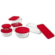 Pyrex Storage Plus Set with Plastic Lids, 12 Piece