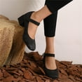 thumbnail image 4 of B91xZ Mocassin Tricoté Confortable pour Femmes, Noir 9, 4 of 5