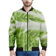 thumbnail image 3 of Chaqueta con cremallera y estampado 3D de hojas de repollo para hombre y mujer, sudadera informal holgada de manga larga, chaqueta bomber con cremallera para primavera y otoño, 3 of 4