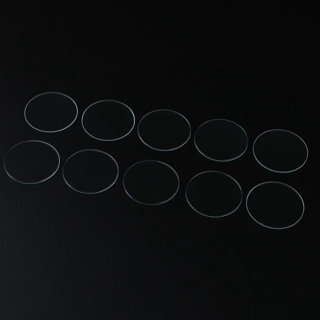 10x para Reemplazo de Relojs de Muñeca/Reloj de Bolsillo 1mm - 43 mm Yinane Reloj Mineral Crystal