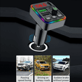 thumbnail image 2 of Podofo Car Wireless MP3 FM Transmitter Adapter 2USB Charger AUX Hands-Free BT 5.0, 2 of 4