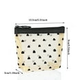 thumbnail image 2 of Heart Flocking Mesh Makeup Bag Large Capacity Portable Cosmetic Organizer Travel Storage Pouch Breathable Zipper for Women Girls, 2 of 2