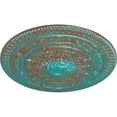 thumbnail image 3 of 37 1/2"OD x 3 3/8"P Naple Ceiling Medallion (Fits Canopies up to 3 3/8"), Hand-Painted Copper Green Patina, 3 of 5
