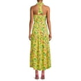 thumbnail image 4 of Nine.Eight Women Halter Tie Front High Low Maxi Dress, 4 of 5