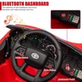 thumbnail image 3 of iYofe Red 12V Toyota Tundra Powered Ride On Cars with Remote Control, Ride On Toys for Kids Boys Girls, 4 Wheels Ride on Trucks with Bluetooth, Music, USB, Electric Cars for Kids 3-6 Years Old Gifts, 3 of 9