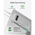 thumbnail image 5 of TALIX 190W Laptop Power Bank 20000mAh Fast Charging Portable Charger with Built-in Cable, Smart Display Battery Pack for MacBook Pro/Air, iPhone 16/15, Samsung Galaxy S24, iPad, USB-C Devices, 5 of 10