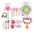 thumbnail image 4 of Kit de instrumentos musicales para niños, juego de percusión para niños, juguete de educación temprana, niño Feliz Sencillez, 4 of 5