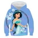 thumbnail image 2 of Sudaderas con capucha de princesa Jasmine para primavera y otoño, sudaderas de manga larga con dibujos animados para niñas, ropa informal de princesa de Disney, Tops con capucha, ropa 14T Gao Jinjia  LED, 2 of 2