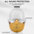 thumbnail image 3 of Folding Reusable Transparent Face Mask with Nose Pads - Large Protective Clear Mouth Nose Shield, 3 of 5