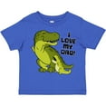 thumbnail image 3 of Inktastic I Love My Dad with Baby and Daddy Tyranasaurus Rex Boys or Girls Toddler T-Shirt, 3 of 5