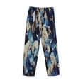 thumbnail image 5 of Junzan Men'S Pajama Pants Abstract Blue Squares Sleepwear Pants Pj Bottoms Drawstring And Pockets, 5 of 9