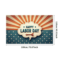 thumbnail image 3 of Decorative Design Happy Labor Day Banner Polyester Material Holiday Decoration for Holiday Celebration Indoor Decoration Outdoor Decor, 3 of 7