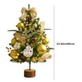 thumbnail image 3 of Puntoco Árbol de Navidad en miniatura Adornos navideños Decoración de escenas navideñas para el hogar Liquidación de adornos de decoración interior y exterior en Navidad, 3 of 6
