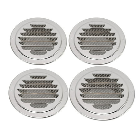 

price crash Air Ventilation Cover 304 Stainless Steel Round Exhaust Duct Grill Cap for Kitchen and Bathroom 100mm / 3.9in