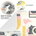 thumbnail image 2 of qxltty Vintage Film Camera Pattern Kitchen Drying Mat Extremely Absorbent Microfiber Dish Mats for Plates Cutlery Pots and Pans 16×18in, 2 of 8