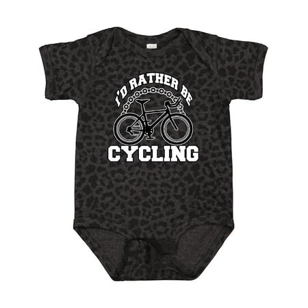 

Inktastic I d Rather Be Cycling Boys or Girls Baby Bodysuit