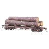 KADEE QUALTIY PRODUCTS, CO., Kadee 103 HO Scale #103 Truss Log Car with Logs Kit Undecorated