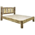 thumbnail image 5 of Glacier Country Collection Queen Platform Bed w/ Laser Engraved Moose Design, 5 of 9