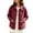 Wine, variant on Edvintorg Women's Coats Plus Size Button Down Casual Jacket Long Sleeve Turndown Collar Loose Outerwear with Pocket Womens Fashion Coffee S-3XL