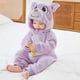thumbnail image 5 of Body De Bebé Canastilla Onesies Para Niños Pequeños Unisex Mameluco Invierno Otoño Mono De Franela Animal Cosplay Trajes Púrpura Odeerbi LM103-1774, 5 of 5