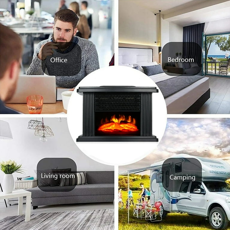 Home Warmer 1000W Electric Heater Mini Handy Flame Warm Air Fan EU Plug -  Walmart.com