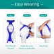 thumbnail image 4 of Arnés para perros PoyPet, reflectante, suave y transpirable, malla azul M, 4 of 7