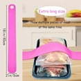thumbnail image 3 of Pink Silicone Defrosting Band, Quick Defrost Fastener Belt – 1 Pieces Fast Camping Tray Base | Long Lasting Kitchen Tool for Vegetable Meat Non Stick Strap, 3 of 8