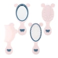 thumbnail image 1 of 1 Set Massage Hair Brush Small Hair Brush Portable Detangling Comb Handheld Mirror for Toddler, 1 of 5