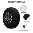 thumbnail image 2 of Naloa Boho Chicken PVC Leather Spare Tire Wheel Cover for Car Truck SUV Camper Trailer Universal Fit many size15 inch, 2 of 6