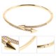 thumbnail image 3 of KAKOWELY Brazalete abierto de cobre y circonita para mujer, pulsera brillante única, joyería para cumpleaños, boda, novia, accesorios, 3 of 5