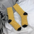 thumbnail image 5 of Picia Gold Shiny Print Athletic Socks for Men & Women – Cushioned Moisture-Wicking Crew Socks for Sports, Running, and Training, Soft & Breathable Size 5-11, 5 of 6