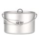 thumbnail image 4 of Olla de titanio Olla de titanio Lixada de 2 l, olla de cocina ligera para acampar al aire libre con asas plegables y tapa para acampar, senderismo, mochilero, picnic Lixada Olla de titanio, 4 of 7