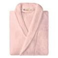 thumbnail image 2 of Superior Terry Cotton Adult Unisex Soft Lightweight Bathrobe, Medium, Pink, 2 of 8