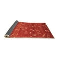 thumbnail image 2 of Ahgly Company Indoor Rectangle Abstract Orange Modern Area Rugs, 2' x 5', 2 of 4