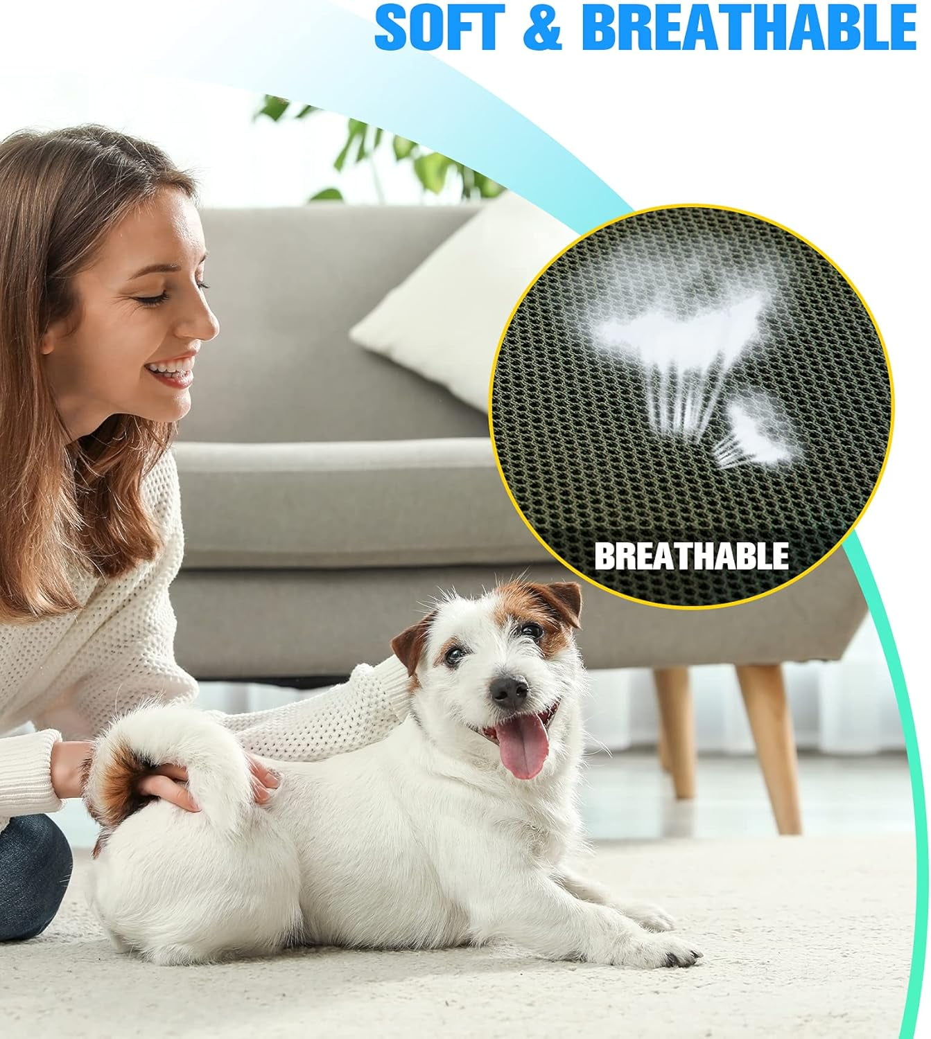 Product Image 10 in 1 Pet Grooming Hammock Harness with Nail Clippers/Trimmer, Nail File, Comb,Breathable Dog Hammock Restraint Bag, Dog Grooming Sling for Nail Trimming/Clipping