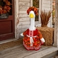 thumbnail image 5 of AZXY Fall Porch Goose Outfit, Fits 23" Rustic Goose Clothes Dress, Goose Clothing & Goose Cloth for Cement Plastic Lawn Goose Statue, Thanksgiving Harvest Outdoor Decor for Yard Lawn Patio Garden, 5 of 8