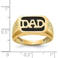 thumbnail image 3 of Solid 14k Yellow Gold Men's Band Mounting no stones included - 4.6gm, 3 of 5