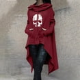 thumbnail image 1 of Puntoco Mujer Tallas Grandes Casual Manga Larga Suelta Impreso Tops Medianos y Largos Sudaderas con Capucha Blusa de Mujer Puntoco Puntoco-2426, 1 of 5