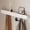White, variant on Enogets Wall Mount Coat Rack, 6 Hidden Hooks & Storage Organizer for Entryway, Living Room, Bedroom (Black)