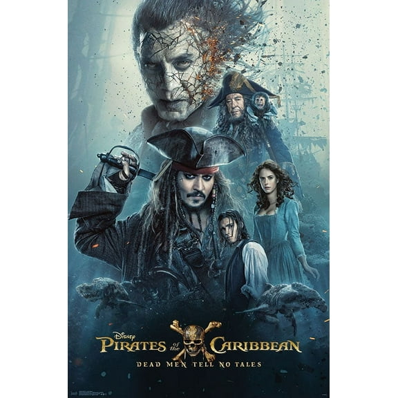 Disney Pirates of the Caribbean: Dead Men Tell No Tales - One Sheet Wall Poster, 22.375" x 34"