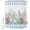 Blue, variant on Small Stall Shower Curtain 36x72 Inch Narrow Half Size Nautical Coastal Bath Curtains Bathroom Decor, Summer Sea Corals Shells Starfish Green Plaid Waterproof Shower Curtain Set with Hooks 36 Inch